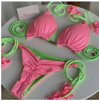 Sexy Backless Rope Triangle Swimsuit