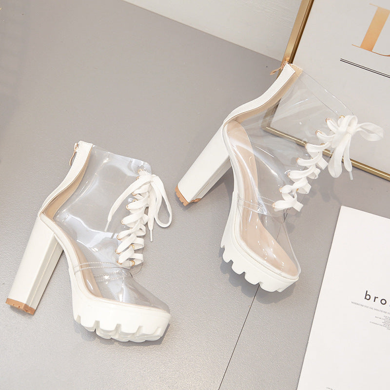 Transparent Platform High Heels
