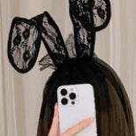 Sexy Bunny Black Tube Latex Lingerie