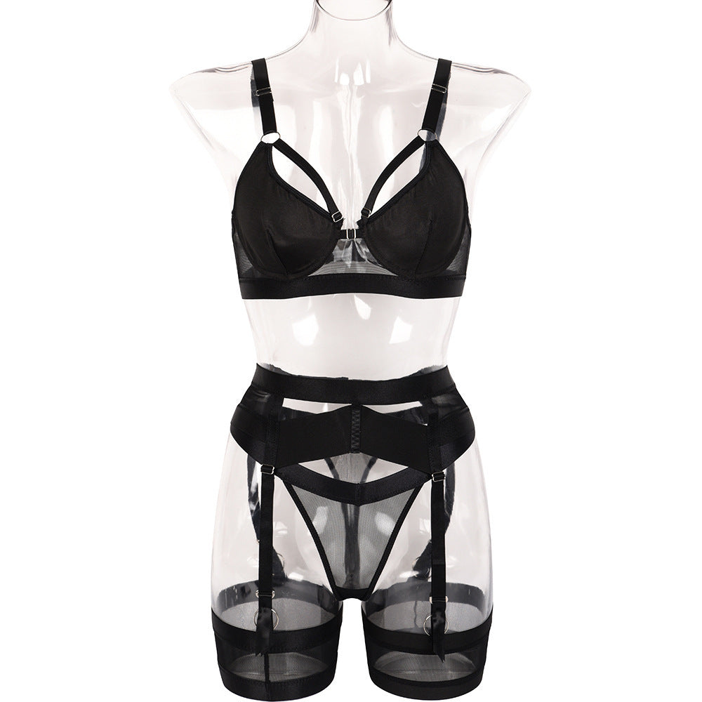 Buckle Garter Belt Lingerie Set - Garter Lingerie Set - Auggust lingerie image 6