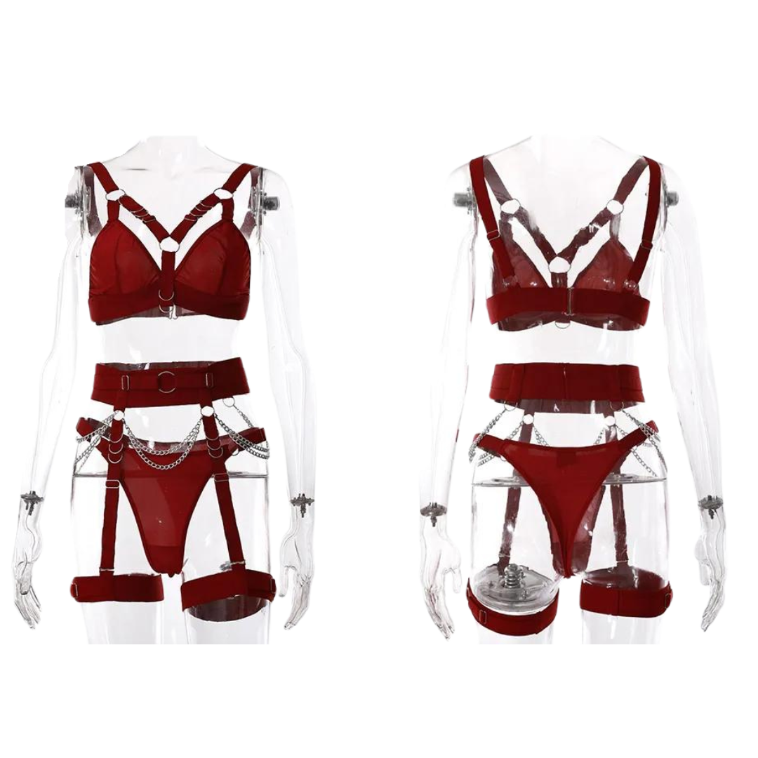 Gothic Lingerie Chain Garter Belt