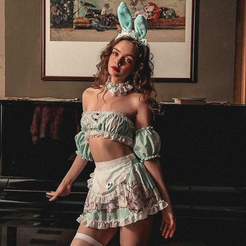 Lolita Split Maid Rabbit Uniform Costume - image 1
