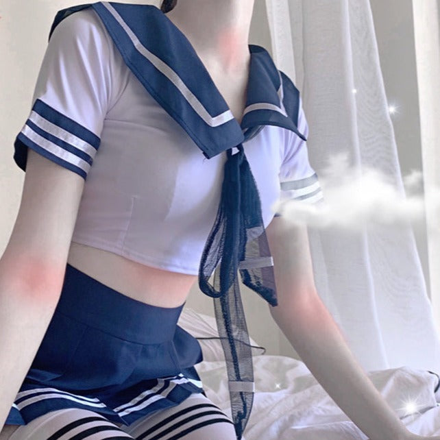 Naughty Short Sleeve Top & Lace Mini Skirt Cosplay Lingerie - product image 6