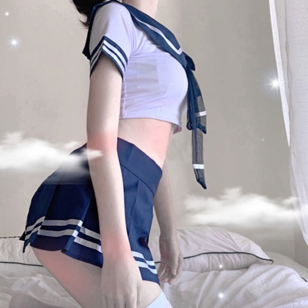 Naughty Short Sleeve Top & Lace Mini Skirt Cosplay Lingerie - product image 7