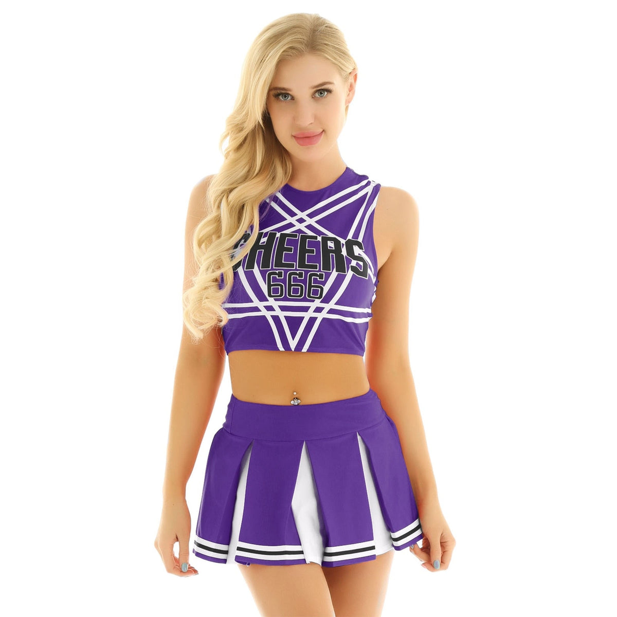 Sexy Cheerleader Cosplay Uniform Costume - product image 3