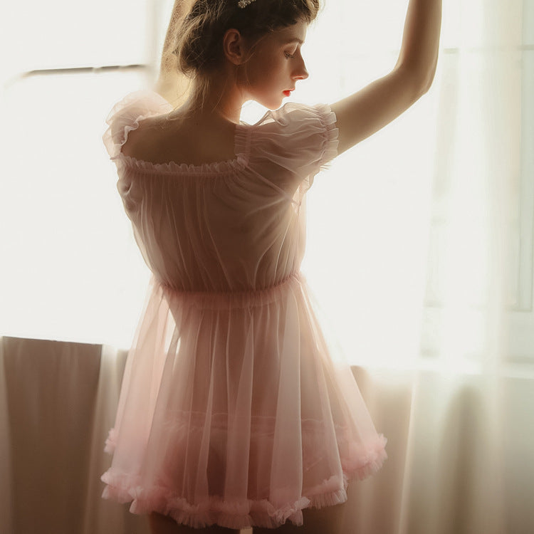 Sheer Lingerie Erotic Nightdress