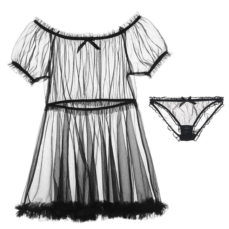 Sheer Lingerie Erotic Nightdress