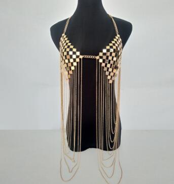 Charming Halter Chain Tassel Bra Body Chain