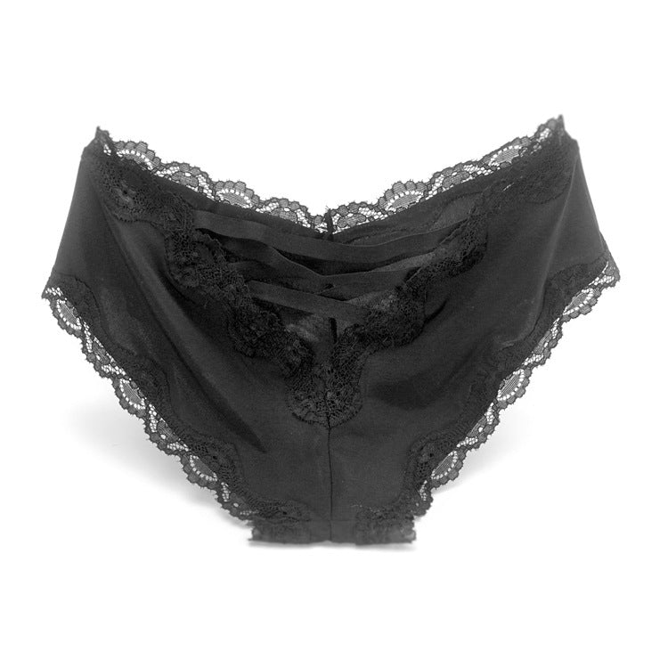 Silky Lingerie Crotch Cotton Briefs