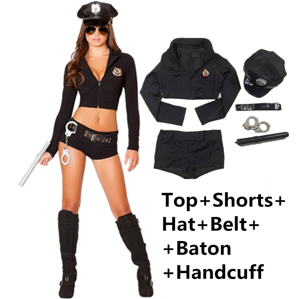 Policewoman Lingerie Costume Set – Sexy Cop Cosplay