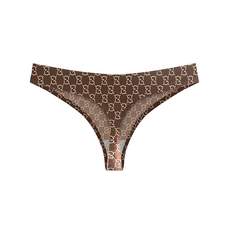 Cotton Hollow Out Thong Panties