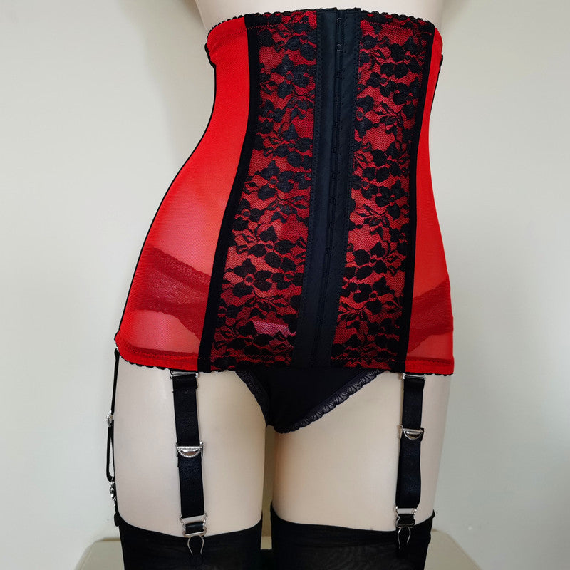 Floral Lace Shapewear Girdle Garter Belt Auggust Floral Lace Shapewear Girdle Garter Belt Auggust