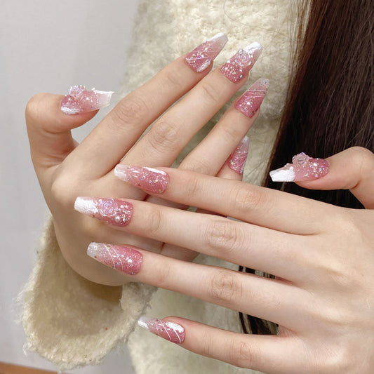 Floral Blooming Press On Nails