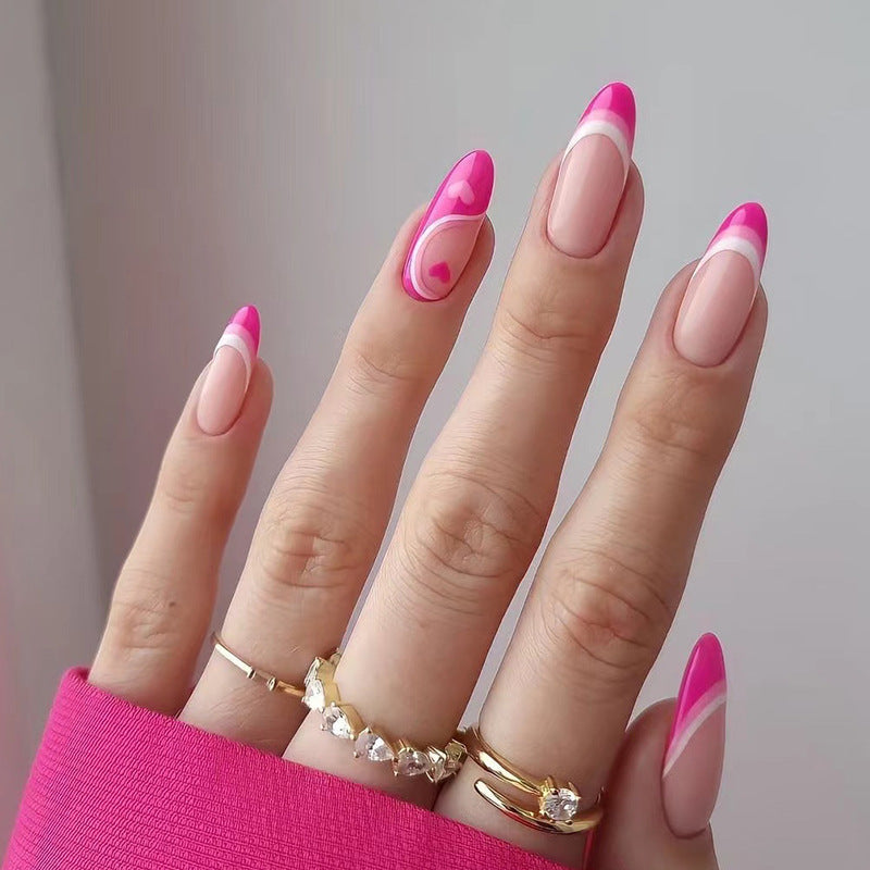 Geometric Mid-Length Press On Nails