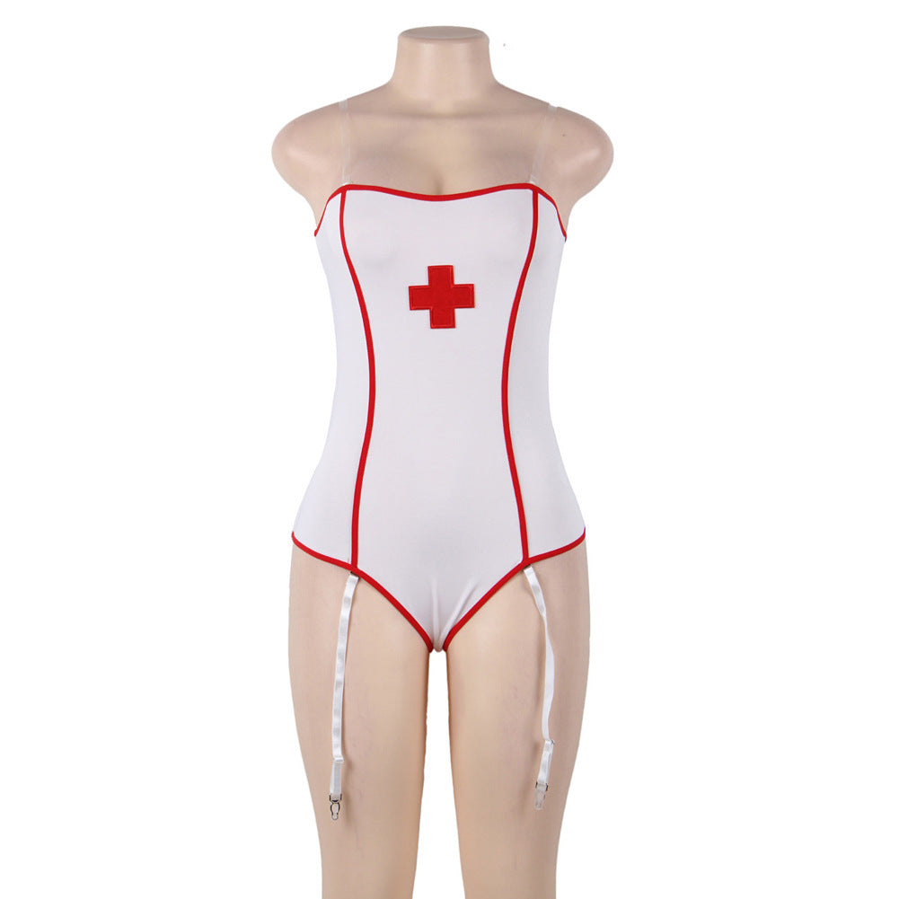 Plus Size Nurse Cosplay Lingerie Set M-5XL product image 5