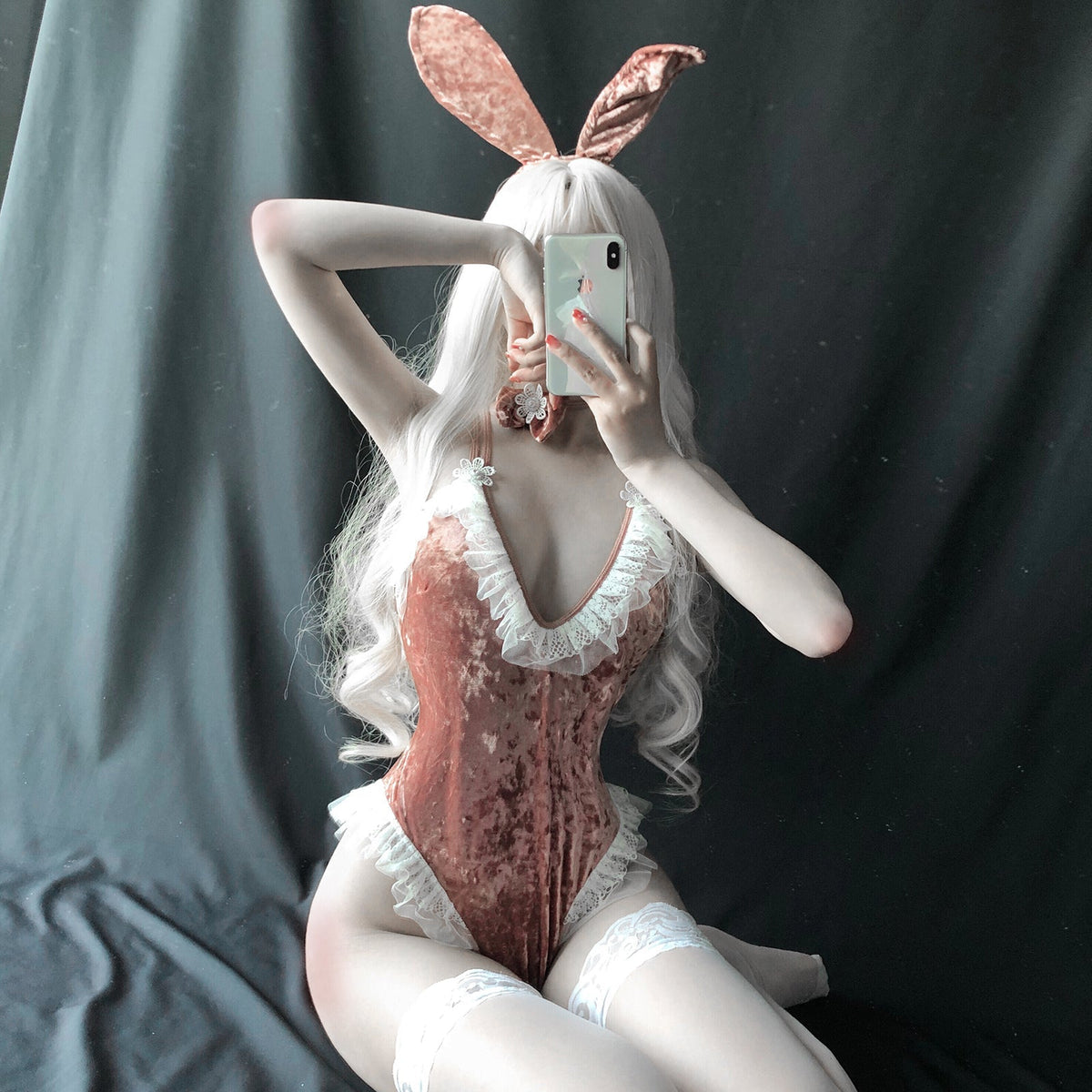 charming easter bunny costume bunny girl costume product image 1