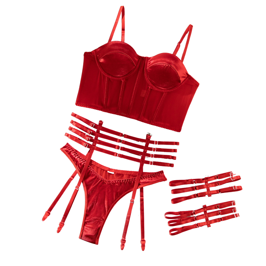Fishbone G-String Lingerie Set - G-String Lingerie Set - Auggust lingerie image 4