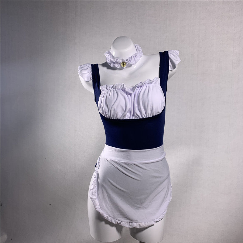 Kawaii Lolita French Ruffle Maid Dress Costume - image 3
