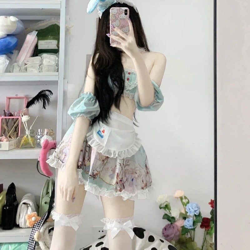 Lolita Split Maid Rabbit Uniform Costume - image 4