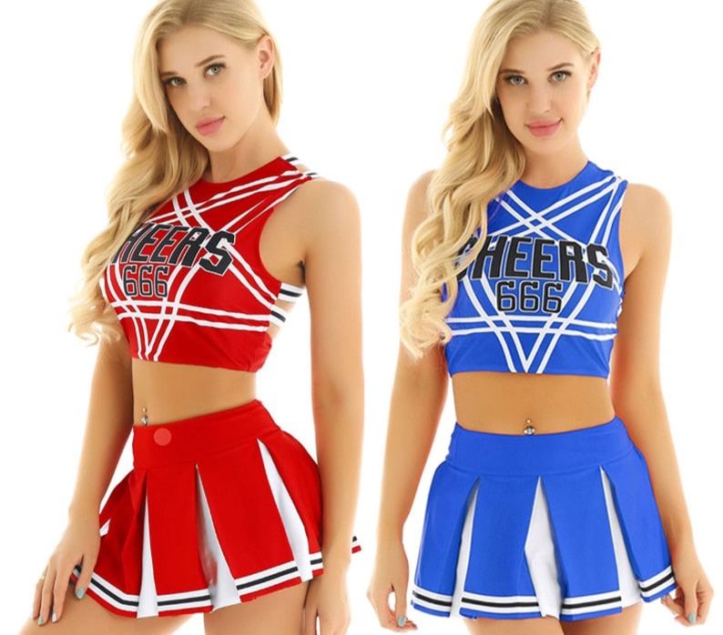 Sexy Cheerleader Cosplay Uniform Costume - product image 4