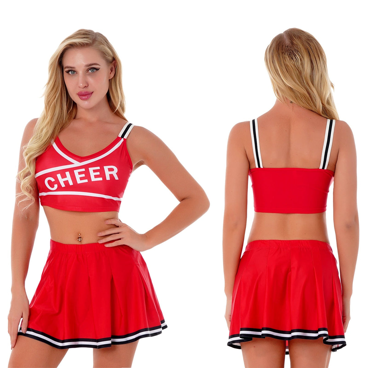 Sexy Cheerleader Cosplay Uniform Costume - product image 9