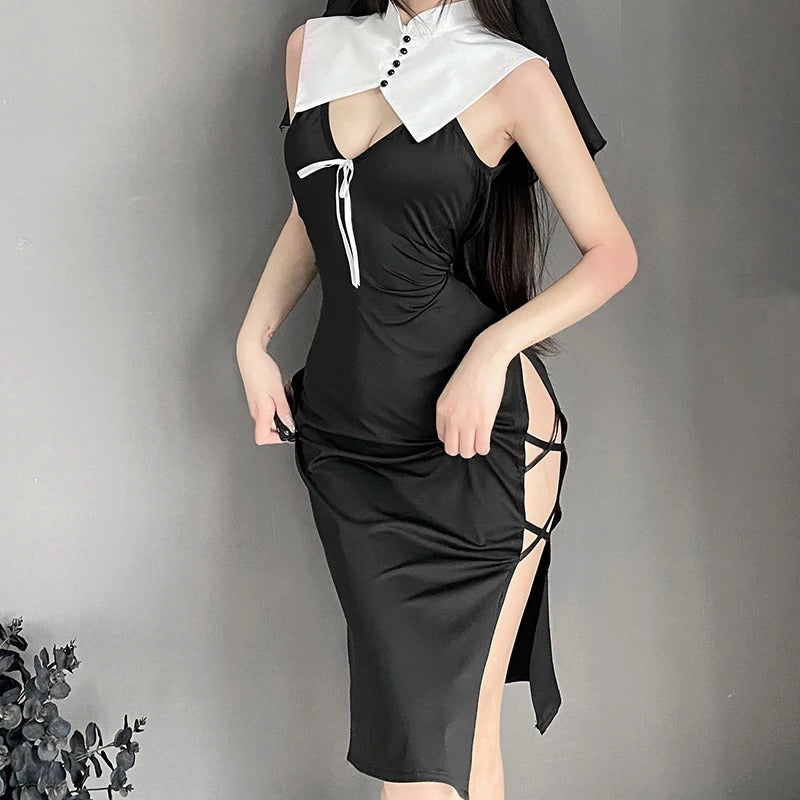 Sexy nun role play lingerie costume by Auggust, product image 6.