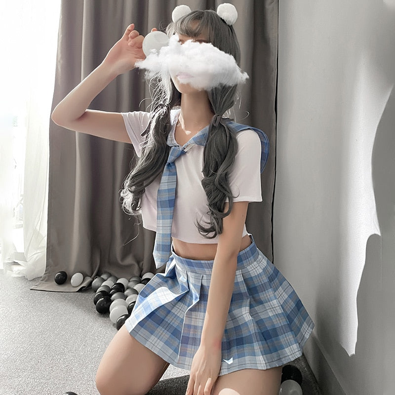 Sweet Pink Pleated Skirt Uniform Set Cosplay Costume - product image 7