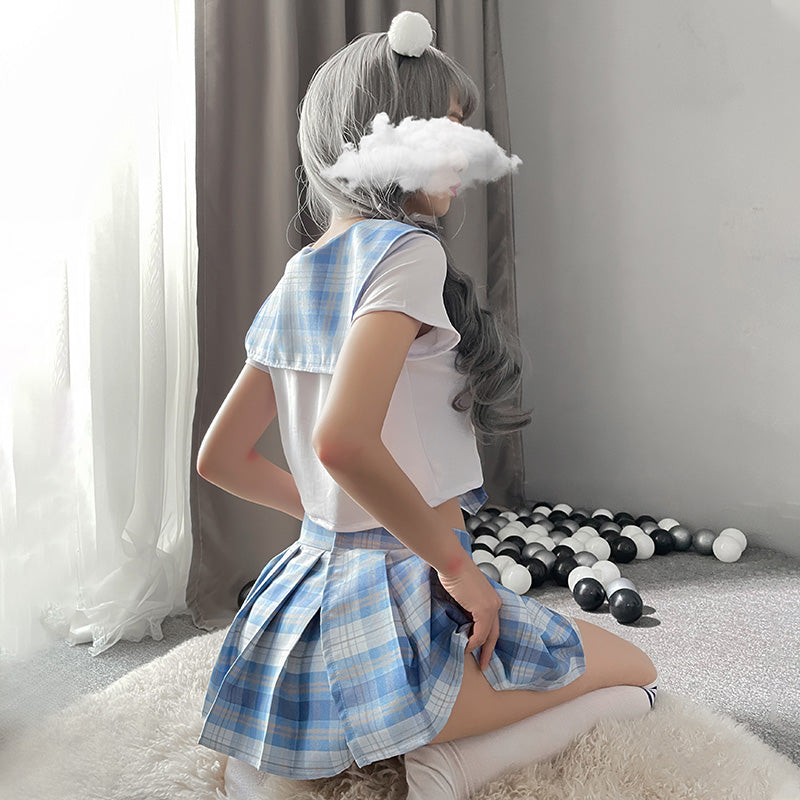 Sweet Pink Pleated Skirt Uniform Set Cosplay Costume - product image 13