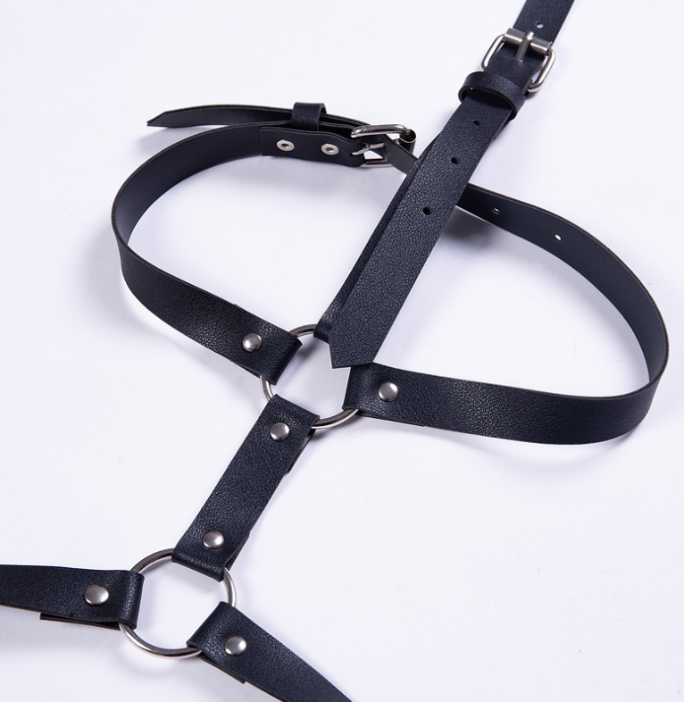 Sexy PU Leather Strap Pin Buckle Belts Body Harness