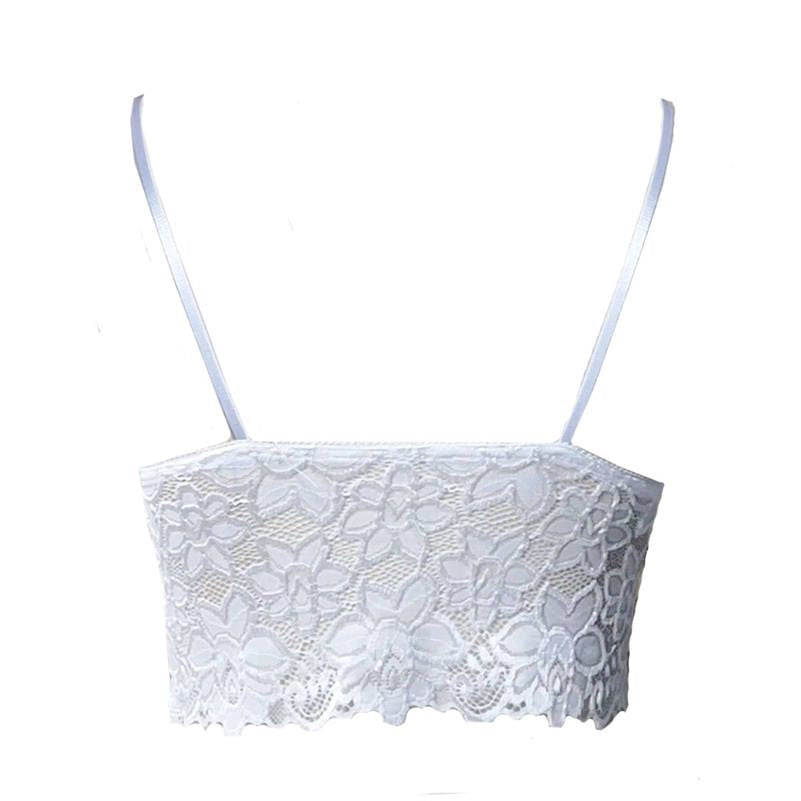 Comfy French Style Triangle Cup Lace Bralette Bra