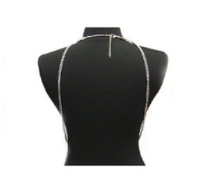 Golden Long Necklace Layer Halter Body Chain