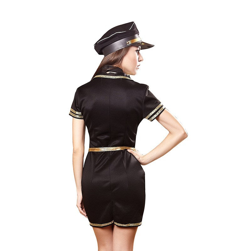 Policewoman Notched Collar Role Play Outfit
