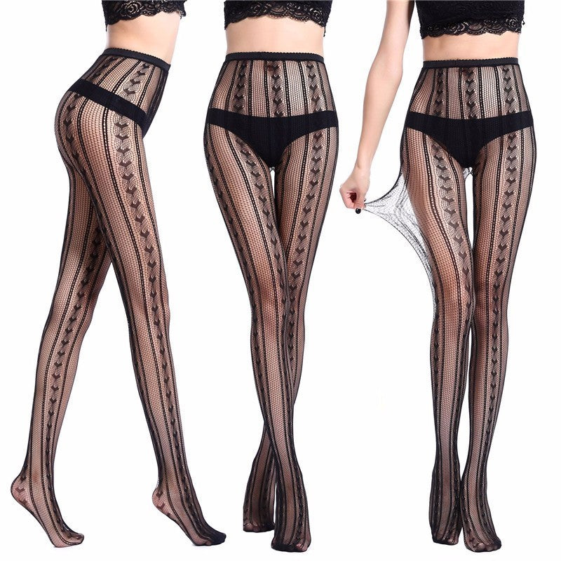 Patterned Tights Fishnet Stockings auggust-store.myshopify.com Stockings auggust store 