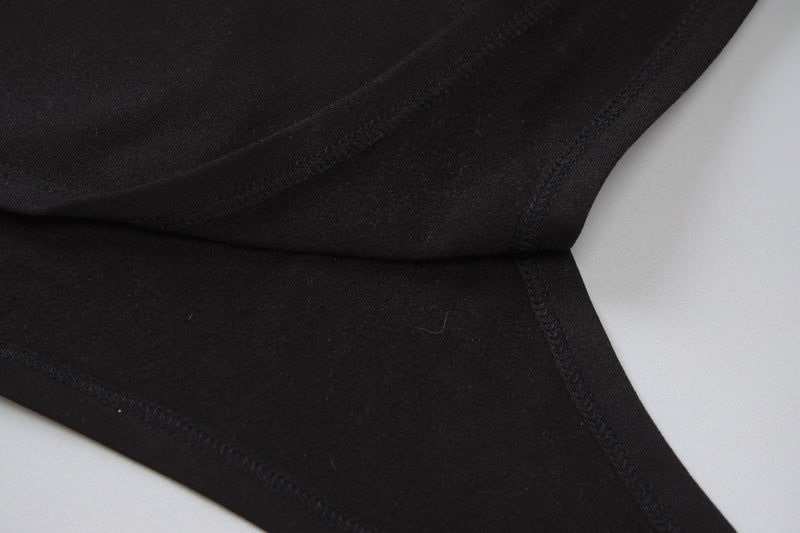 Seductive Irregular Cutout Belly Long Sleeve Bodysuit
