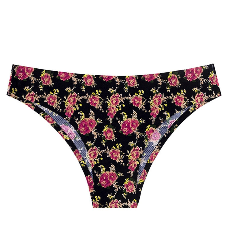 Floral Low Waist Thong panties