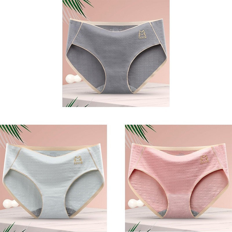 Seamless Soft Cotton Breathable Panties
