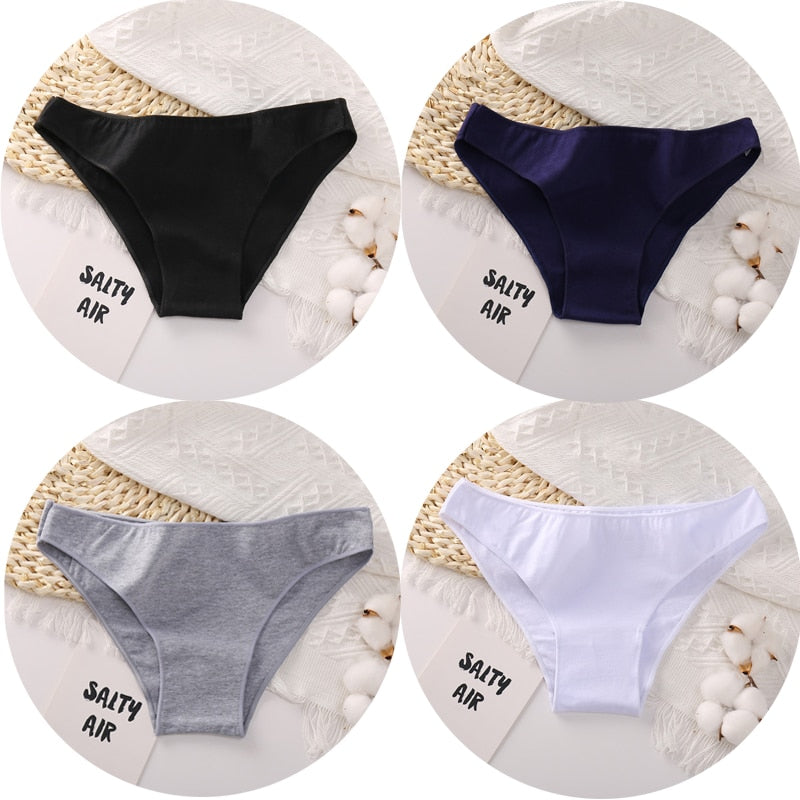 Sexy Low Rise Cotton Thong Panties