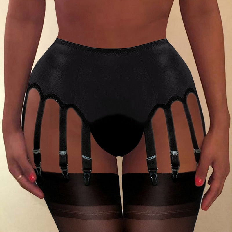 Floral Embroidered Lace Garter Belt – Adjustable Suspenders – product image 23