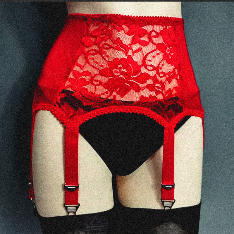 Plus Size 6-Strap Lace Garter Belt – Adjustable Suspender – product image 5